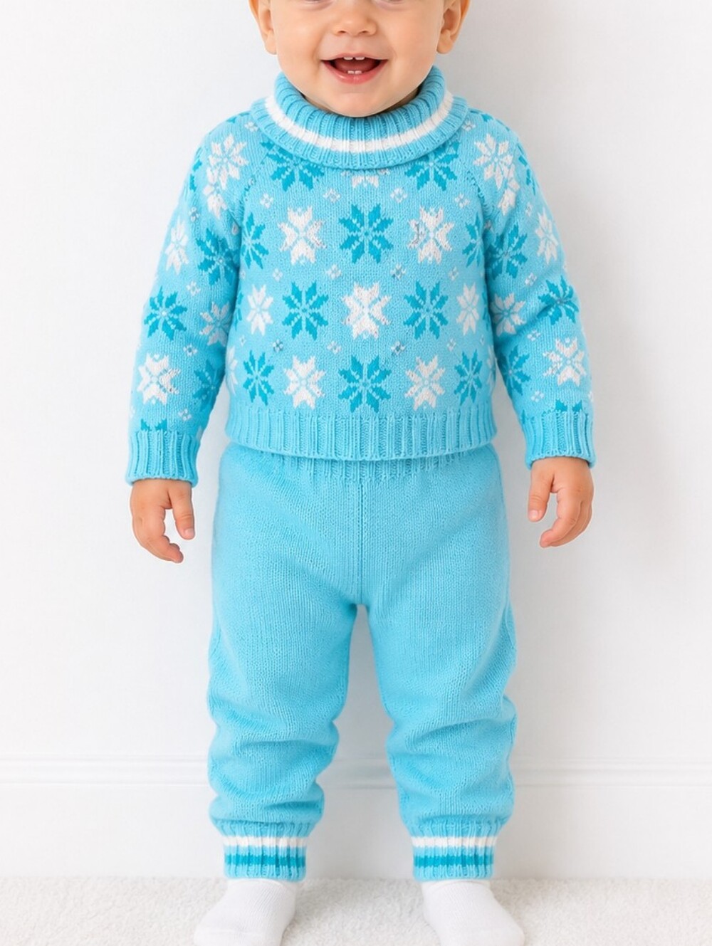 Vintage Giltknits Toddler Knit Sweater & Pants Set 12 Months Made in Japan